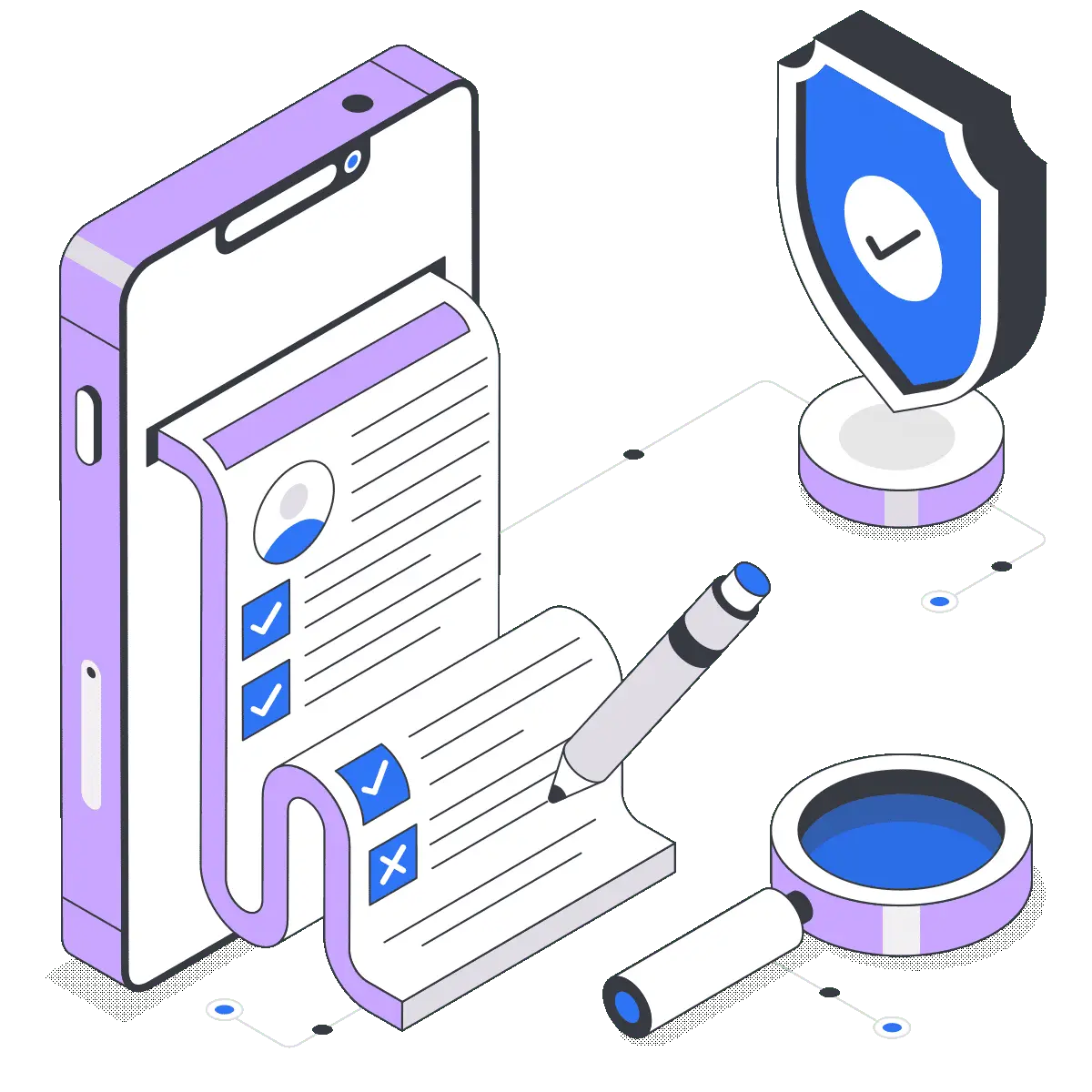 Web application penetration testing security illustration