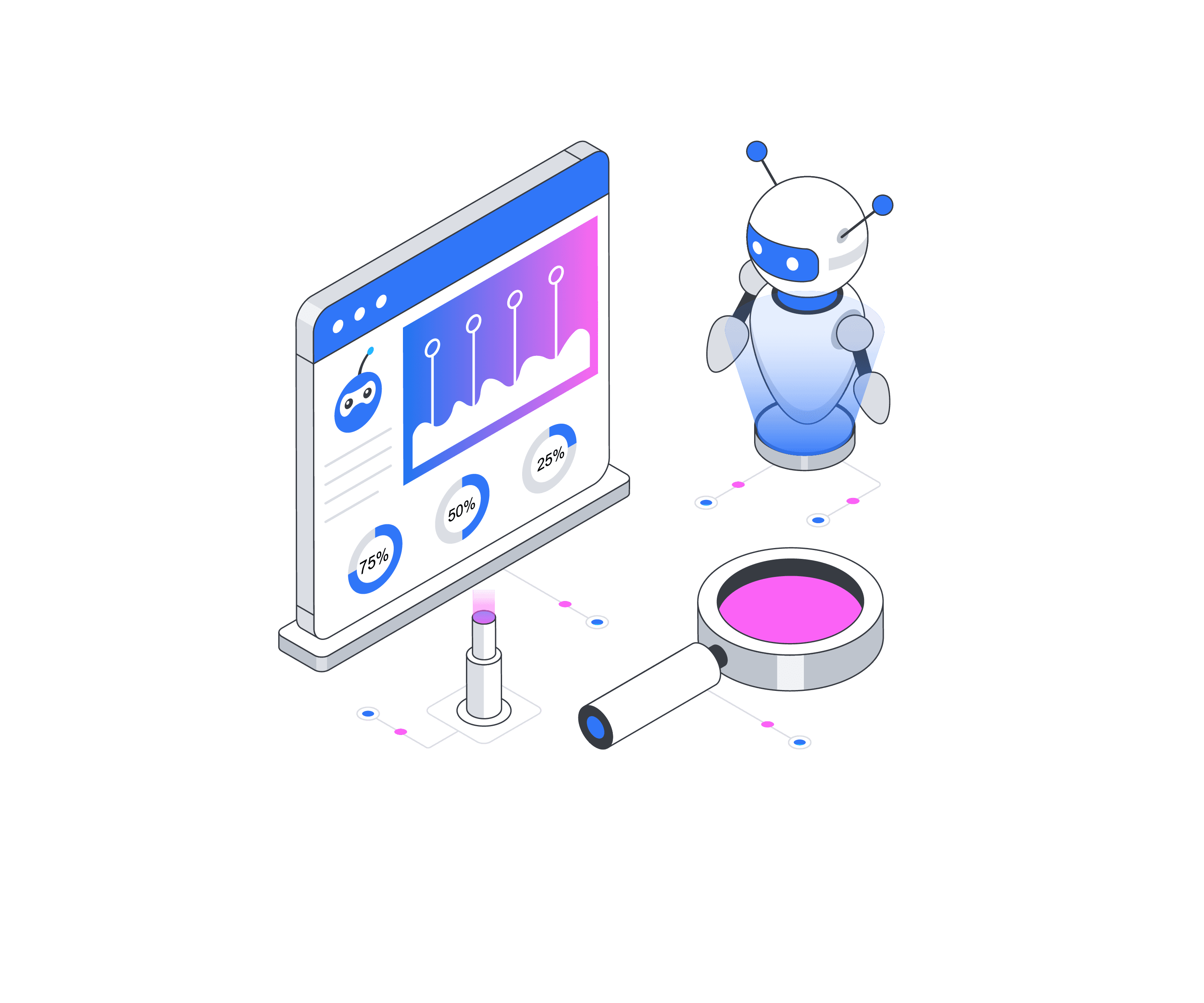 Web application penetration testing security illustration