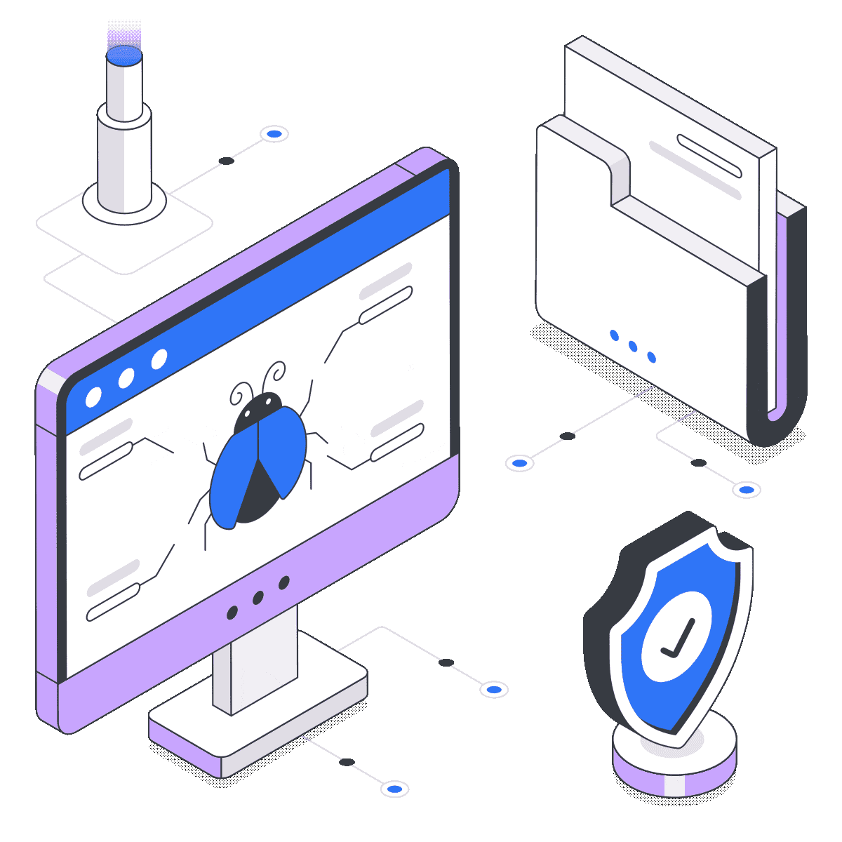 Web application penetration testing security illustration
