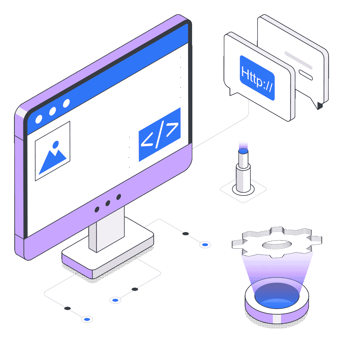 Web application penetration testing security illustration
