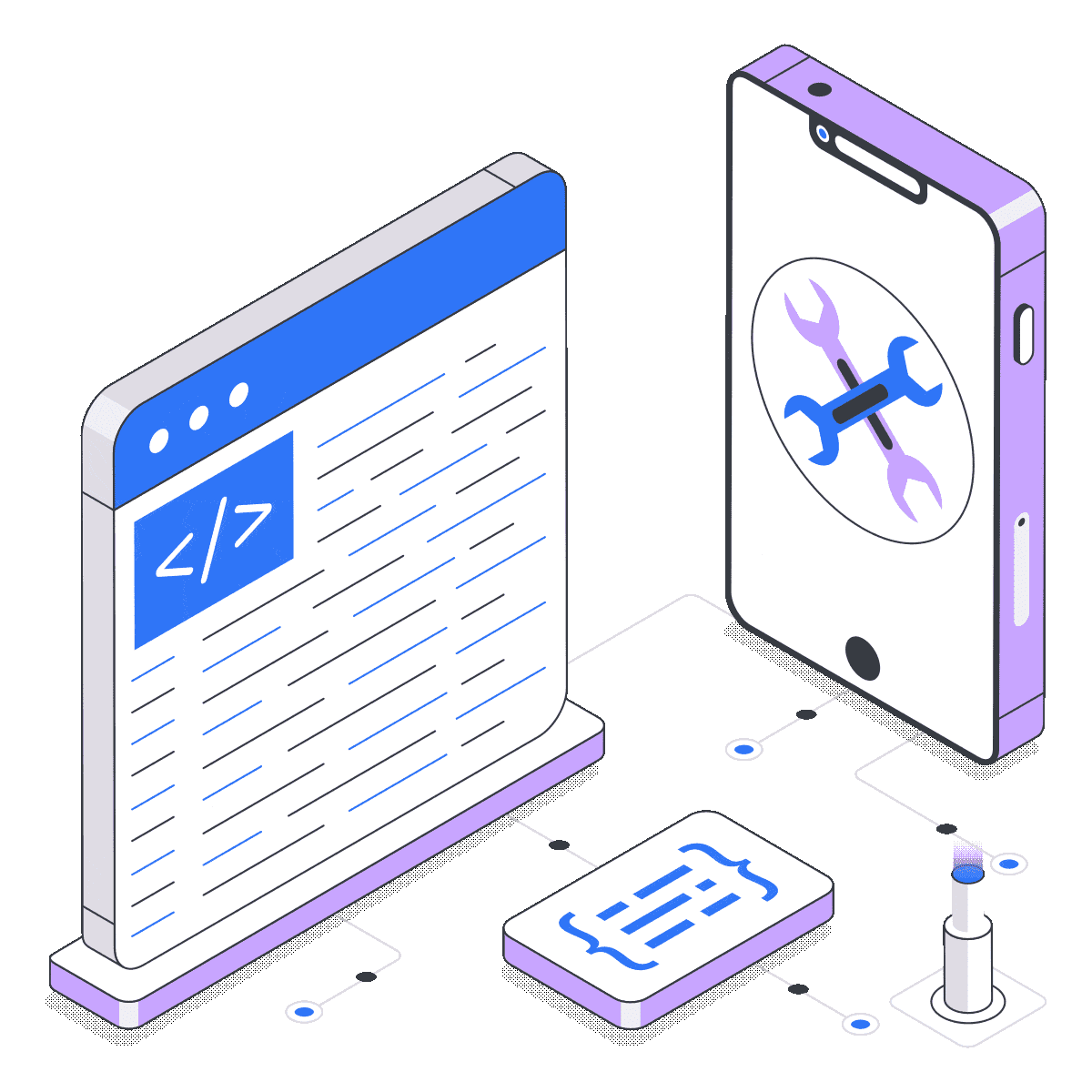 Web application penetration testing security illustration