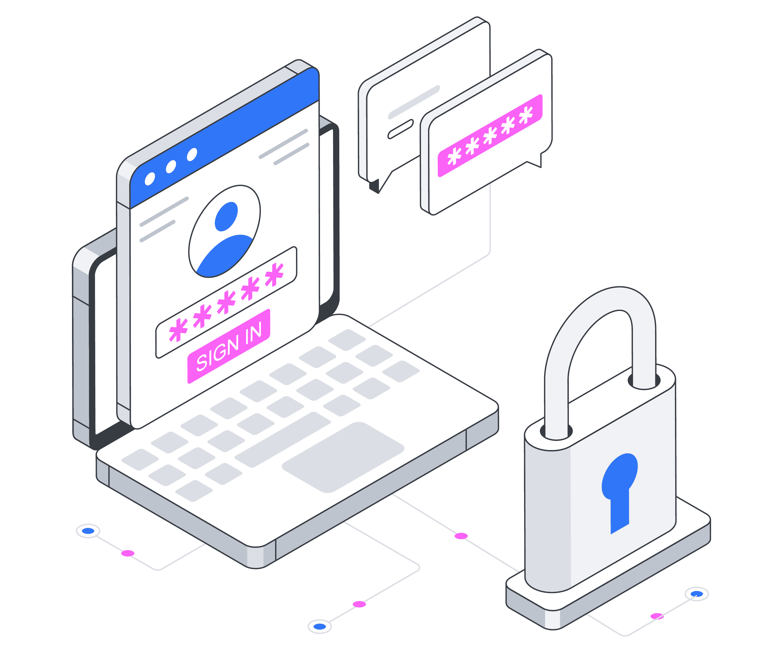 Web application penetration testing security illustration