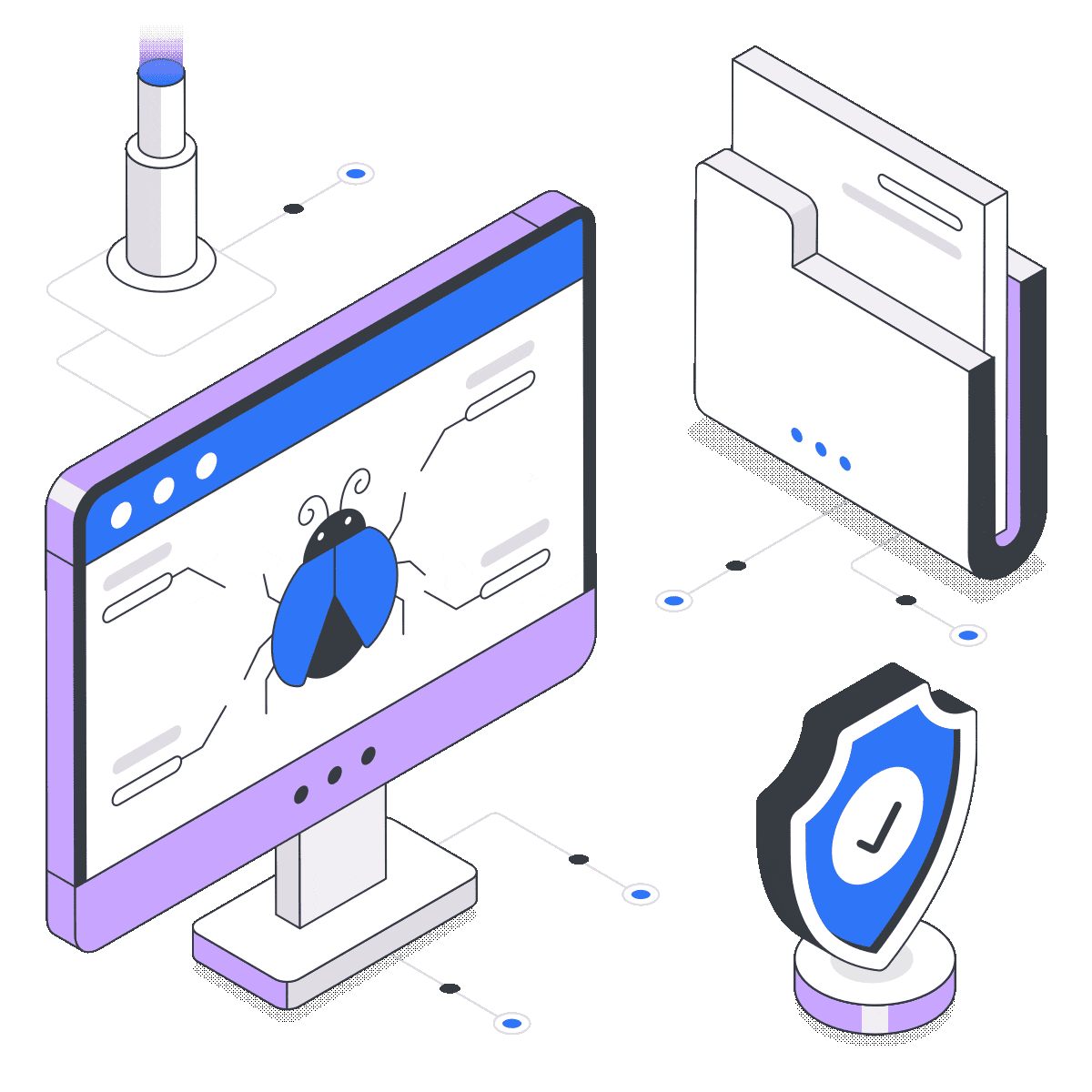 Web application penetration testing security illustration