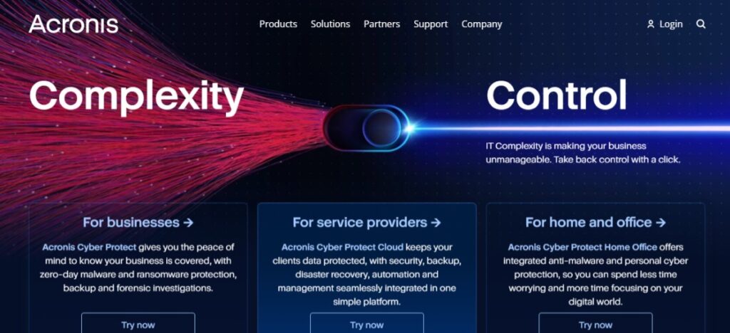 acronis cyber security service in singapore 