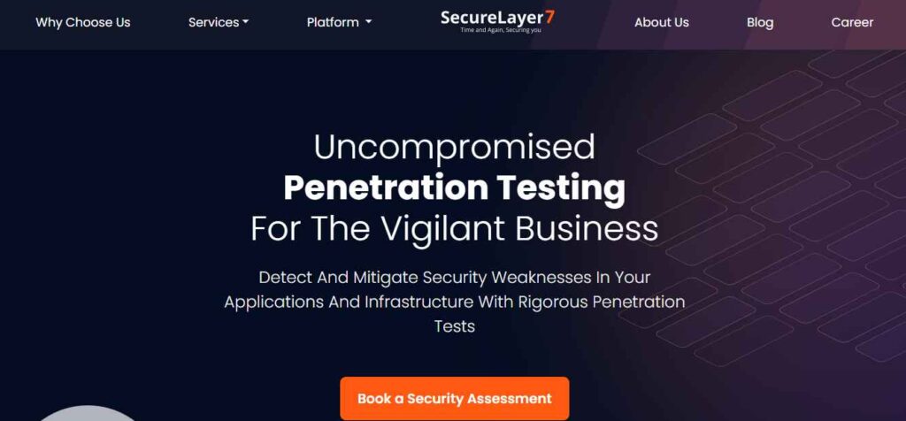 Secure layer7- One of the best penetration testing company.