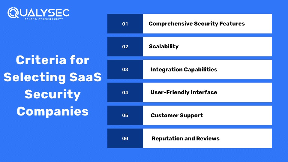 Criteria for Selecting SaaS Security Companies