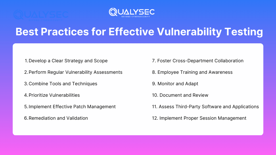 Vulnerability Testing Best Practices