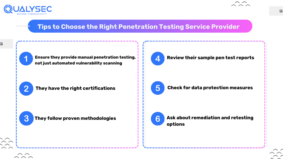 Tips to Choose the Right Penetration Testing Service Provider