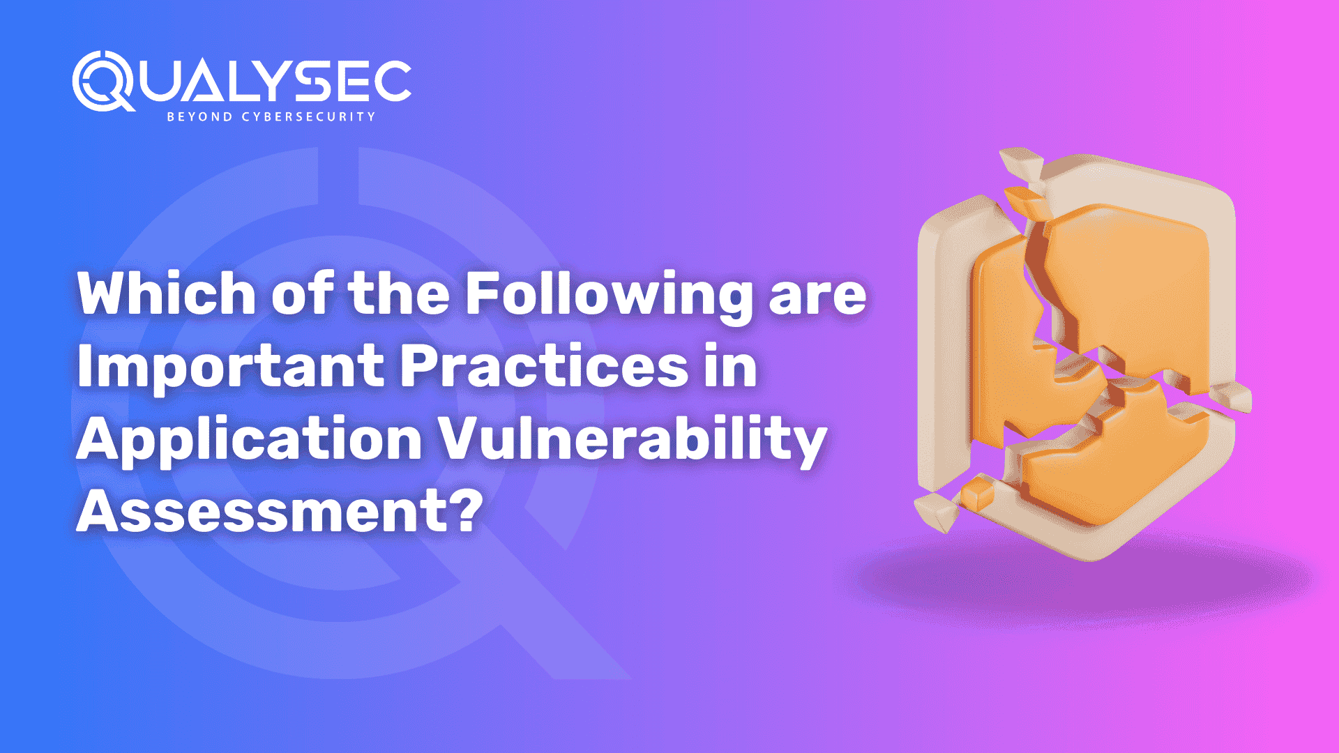 Which of the Following are Important Practices in Application Vulnerability Assessment